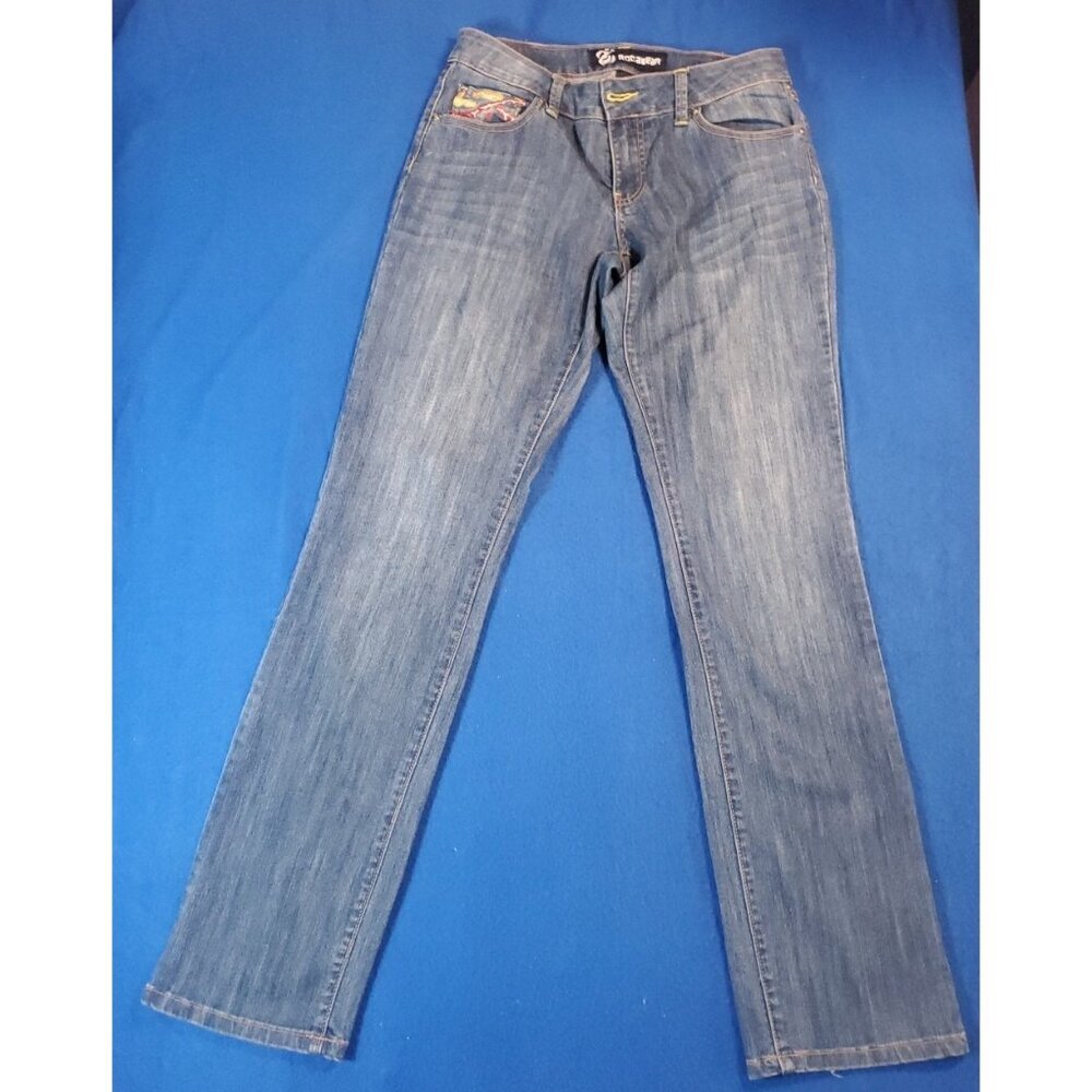 Rocawear Y2K Women's Denim Jeans Pants Embroider Size 7